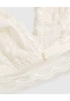 Bralette Texturizado Unicolor   Para Mujer Crema Patprimo
