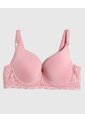 Brasier Copa Completa Unicolor   Para Mujer Rosado Patprimo de Patprimo