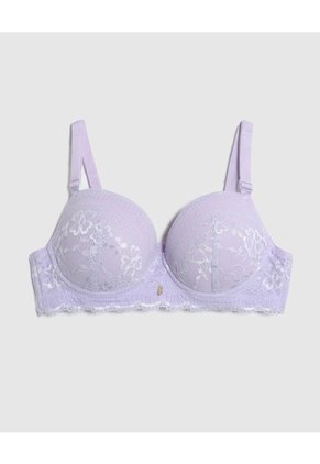 Brasier Media Copa En Encaje Para Mujer Morado Patprimo