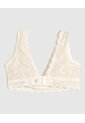 Bralette Texturizado Unicolor   Para Mujer Crema Patprimo de Patprimo
