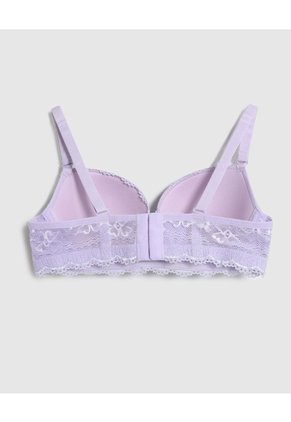 Brasier Media Copa En Encaje Para Mujer Morado Patprimo