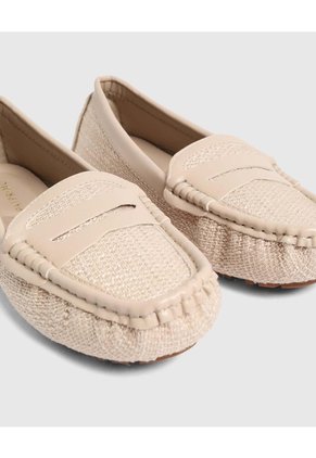 Mocasines Planos Casuales Para Mujer Para Mujer Crema Patprimo