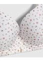 Brasier Copa Completa Estampado   Para Mujer Blanco Patprimo de Patprimo