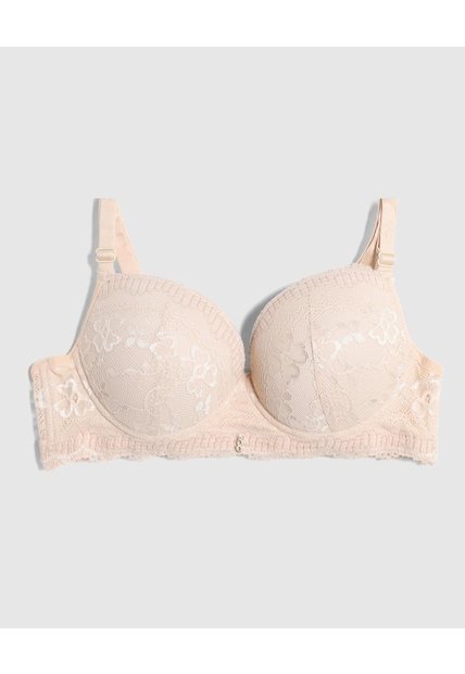 Brasier Media Copa En Encaje   Para Mujer Piel Patprimo