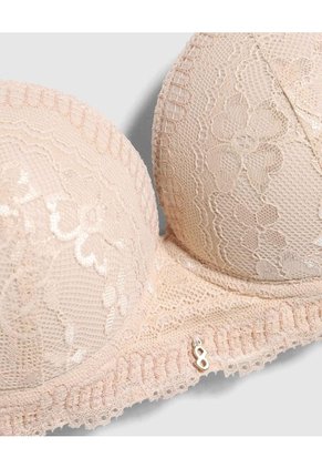 Brasier Media Copa En Encaje   Para Mujer Piel Patprimo