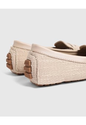 Mocasines Planos Casuales Para Mujer Para Mujer Crema Patprimo