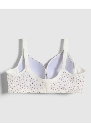 Brasier Copa Completa Estampado Para Mujer Blanco Patprimo