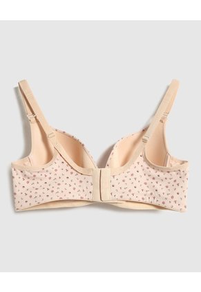 Brasier Copa Completa Estampado  Para Mujer Rosa Patprimo