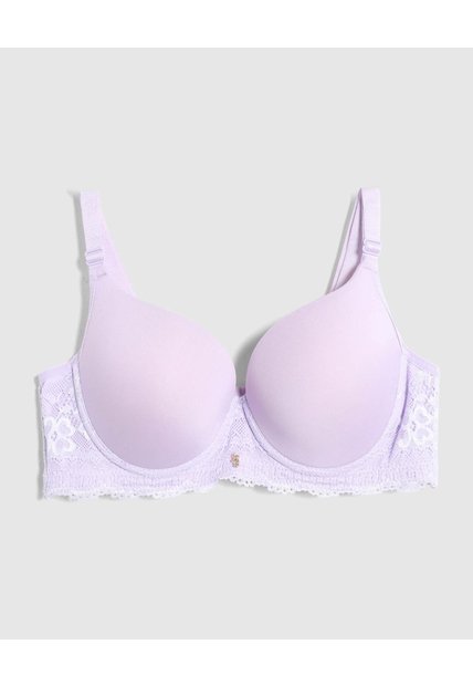 Brasier Copa Completa Unicolor   Para Mujer Morado Patprimo