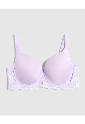 Brasier Copa Completa Unicolor Para Mujer Morado Patprimo