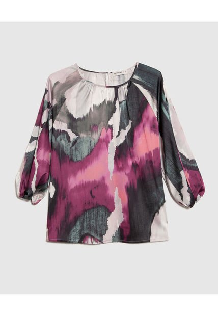 Blusa Para Mujer Manga 3/4 Color Morado Marca Patprimo #30123460