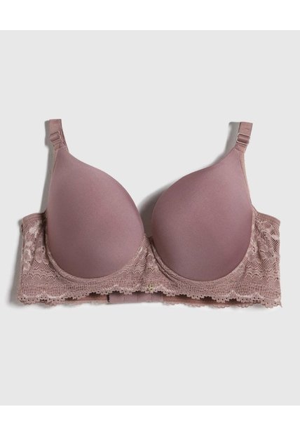 Brasier Copa Completa Unicolor   Para Mujer Café Patprimo