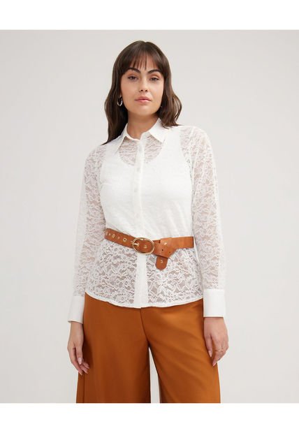 Camisa Para Mujer Manga Larga Color Blanco Marca Patprimo #30010614