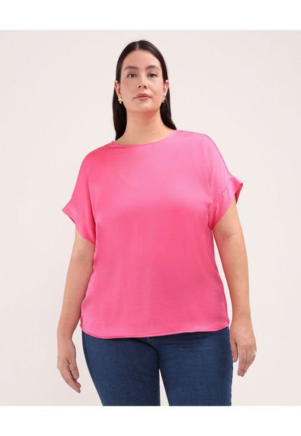 Blusa Para Mujer Manga Corta Color Rosado Marca Patprimo #14121344