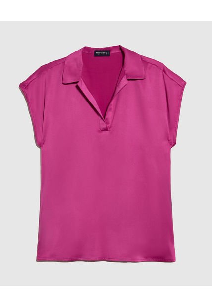 Blusa Para Mujer Manga Corta Color Fucsia Marca Patprimo #30123447