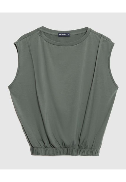Camiseta Para Mujer Manga Corta Cuello Redondo Color Verde  Marca Patprimo #30093719
