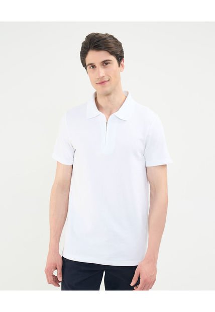 Polo Para Hombre Cuello Tejido Sin Bolsillo Color Blanco Marca Patprimo #44112673