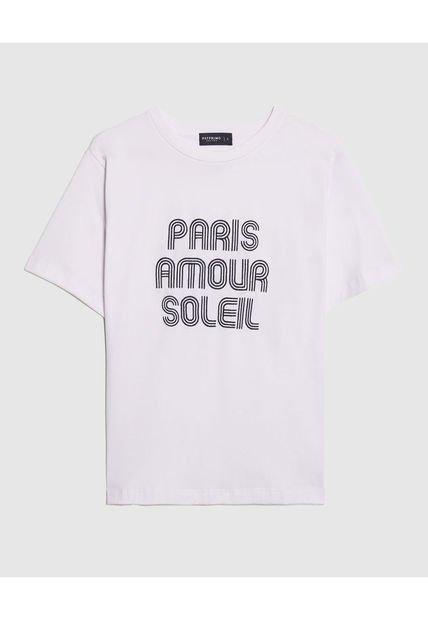 Camiseta Para Mujer Manga Corta Cuello Redondo Color Blanco Marca Patprimo #30093644