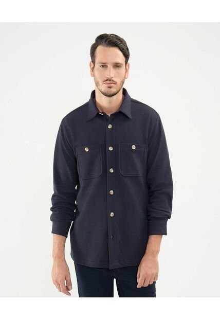 Camisa Para Hombre  Color Azul Oscuro Marca Patprimo #44013110