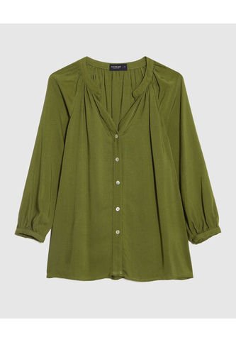 Blusa Para Mujer Manga 3/4 Color Verde  Marca Patprimo #30123450 Patprimo