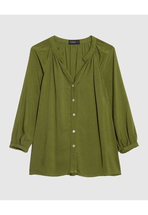 Blusa Para Mujer Manga 3/4 Color Verde  Marca Patprimo #30123450