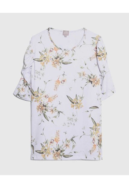 Camiseta Para Mujer Manga 3/4 Color Blanco Marca Patprimo #14091347