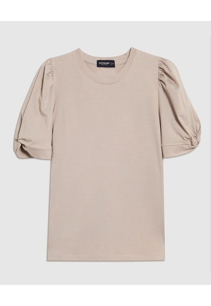 Camiseta Para Mujer Manga Corta Color Beige Marca Patprimo #30093657