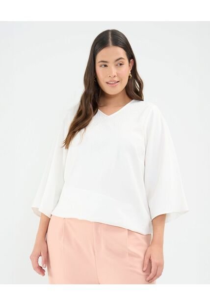 Blusa Para Mujer Manga 3/4 Color Crema Marca Patprimo #14121380