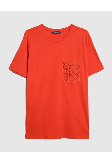 Camiseta Para Mujer Manga Corta Color Naranja Marca Patprimo #14091393