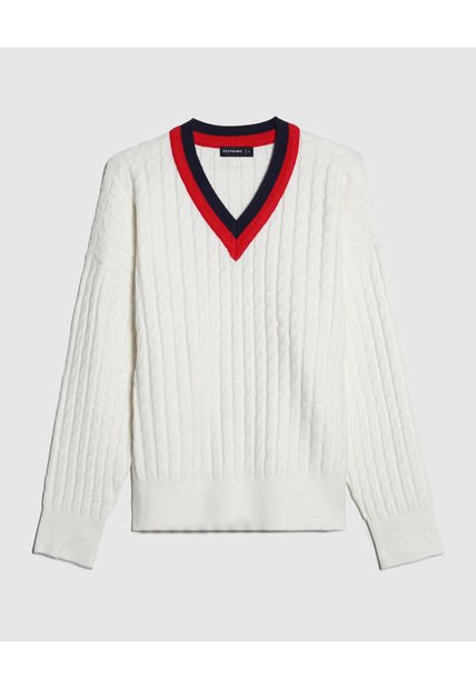 Saco Para Mujer Cuello V Color Blanco Marca Patprimo #30330590