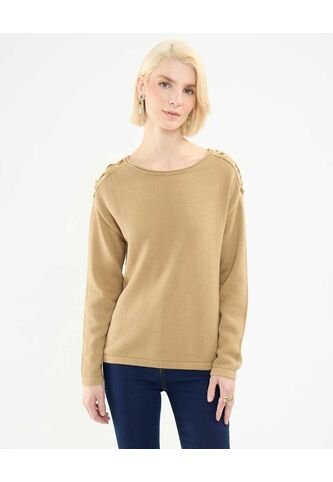 Saco Para Mujer Cuello Redondo Color Café  Marca Patprimo #30330601 Patprimo