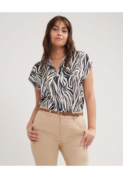 Blusa Para Mujer Manga Corta Color Negro Marca Patprimo #30123268