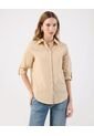 Camisa  Para Mujer Manga Larga Color Beige Marca Patprimo #30010761 de Patprimo
