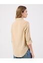 Camisa  Para Mujer Manga Larga Color Beige Marca Patprimo #30010761 de Patprimo