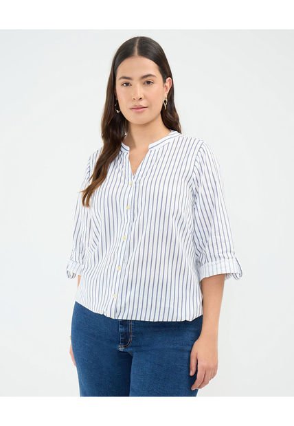 Blusa Para Mujer Manga 3/4 Color Azul  Marca Patprimo #14121375