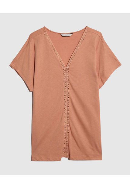 Camiseta Para Mujer Manga Corta Color Rosa Marca Patprimo #14091397