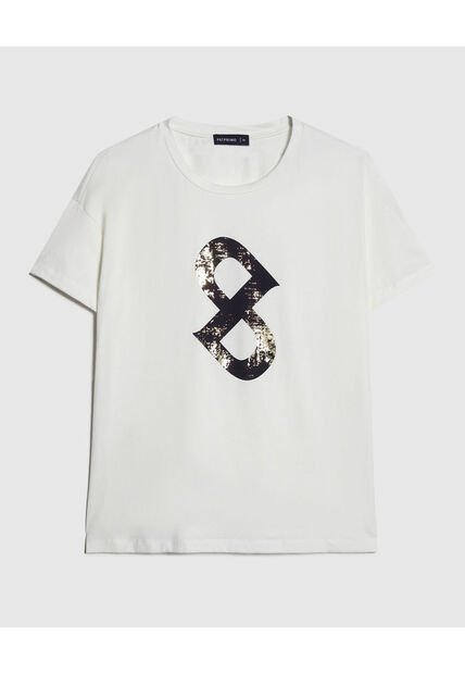 Camiseta Para Mujer Manga Corta Color Blanco Marca Patprimo #30093614