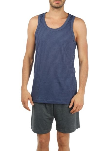 Camiseta Interior  M/Sisa Canales Hombre Patprimo Azul 19622-5965