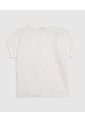 Blusa Unicolor Manga Corta Con Doblez   Para Mujer Blanco Patprimo de Patprimo