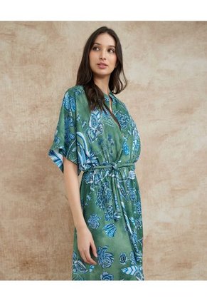 Vestido Para Mujer Manga Corta Color Verde Marca Patprimo #30170992