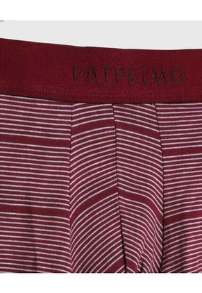 Bóxer Ajustado De Cintura Elástica  X1 Para Hombre Vino Patprimo