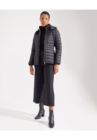 Pantalón Culotte Tiro Alto  Para Mujer Negro Patprimo Patprimo