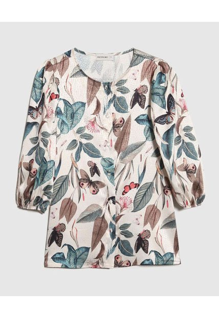 Blusa Para Mujer Manga 3/4 Color Crudo Marca Patprimo #30123434