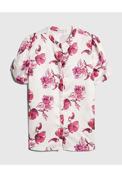 Blusa Para Mujer Manga Corta Color Blanco Marca Patprimo #30123457