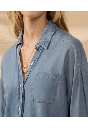 Camisa  Para Mujer Manga Larga Color Azul Marca Patprimo #30019459