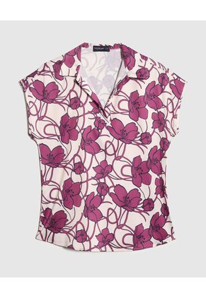 Blusa Para Mujer Manga Corta Color Morado Marca Patprimo #30123448