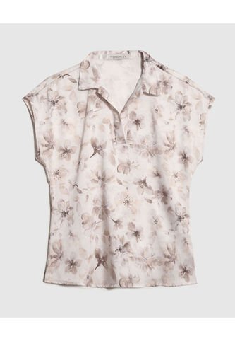 Blusa Para Mujer Manga Corta Color Crudo Marca Patprimo #30123448 Patprimo