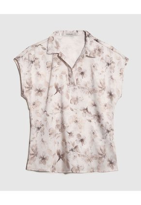 Blusa Para Mujer Manga Corta Color Crudo Marca Patprimo #30123448