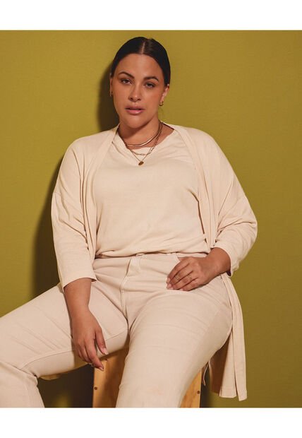 Saco Para Mujer Cuello Redondo Color Beige Marca Patprimo #14330212