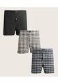 Pack X3 Boxer Amplio Plano Preteñido En Poli-Algodón X3 Para Hombre Surtido Patprimo de Patprimo